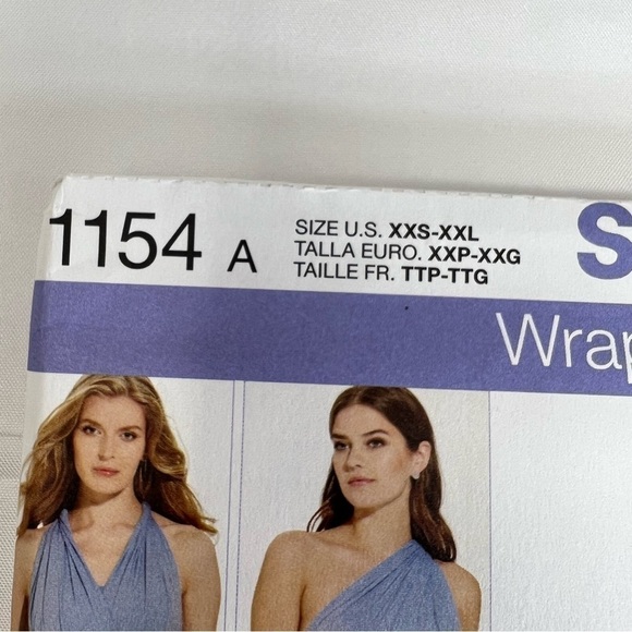 Simplicity Sewing patterns 1154 size XXS through XXL Wrap, twist and tie dress - Picture 2 of 6